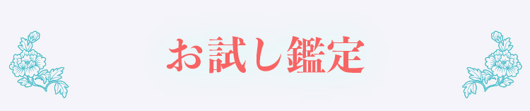 お試し鑑定